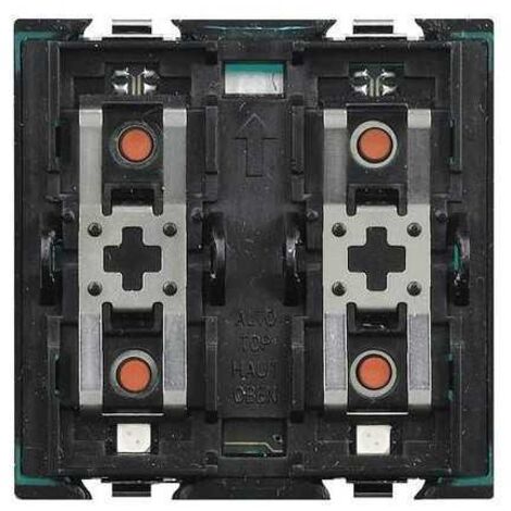 H4652/2 Comando para cargas simples o dobles de 2 módulos Myhome