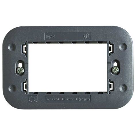 H4703 Supporto in Resina Caricata Vetro a 3 Moduli