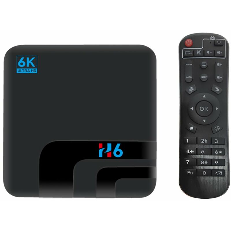 

H6 Smart TV Box Android 10.0 Allwinner H6 UHD 4K Media Player 6K HDR 2GB / 16GB 2.4G WiFi 100M LAN USB3.0 H.265 VP9
