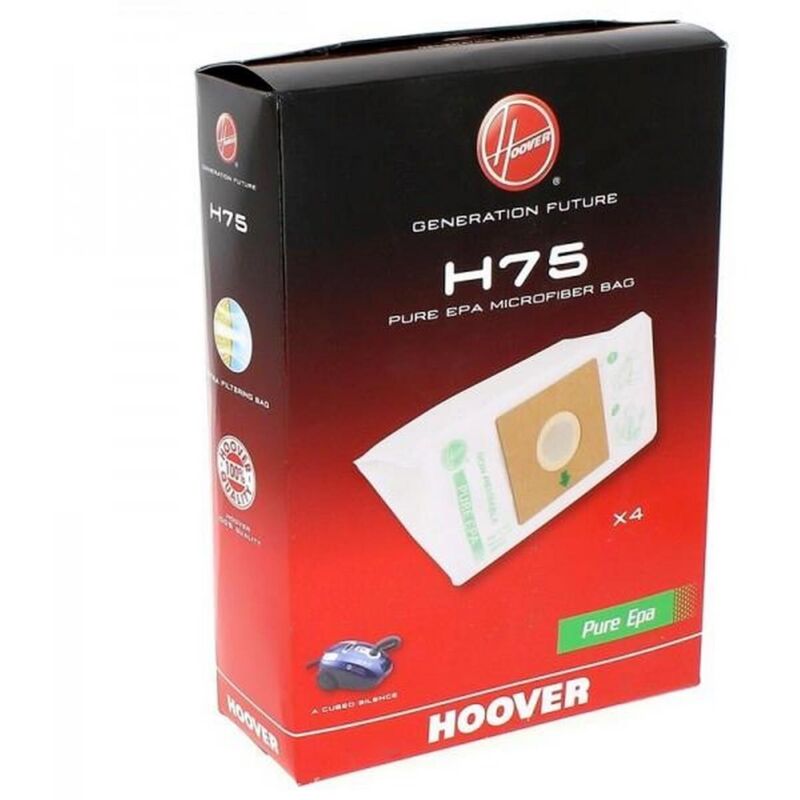 Lot de 4 Sacs h75 pour Aspirateur Hoover 35601663