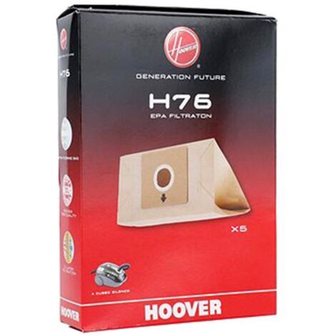 H76 Boite de 5 sacs papier (35601668) Aspirateur HOOVER