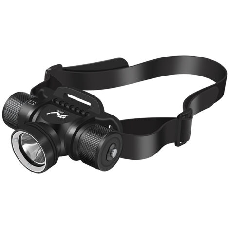 H900 lampe frontale de plongée - 1200 lumens étanche lampe frontale de plongée rechargeable avec 5 modes d'éclairage ipx8 étanche à l'eau natation randonnée Camping chasse pêche
