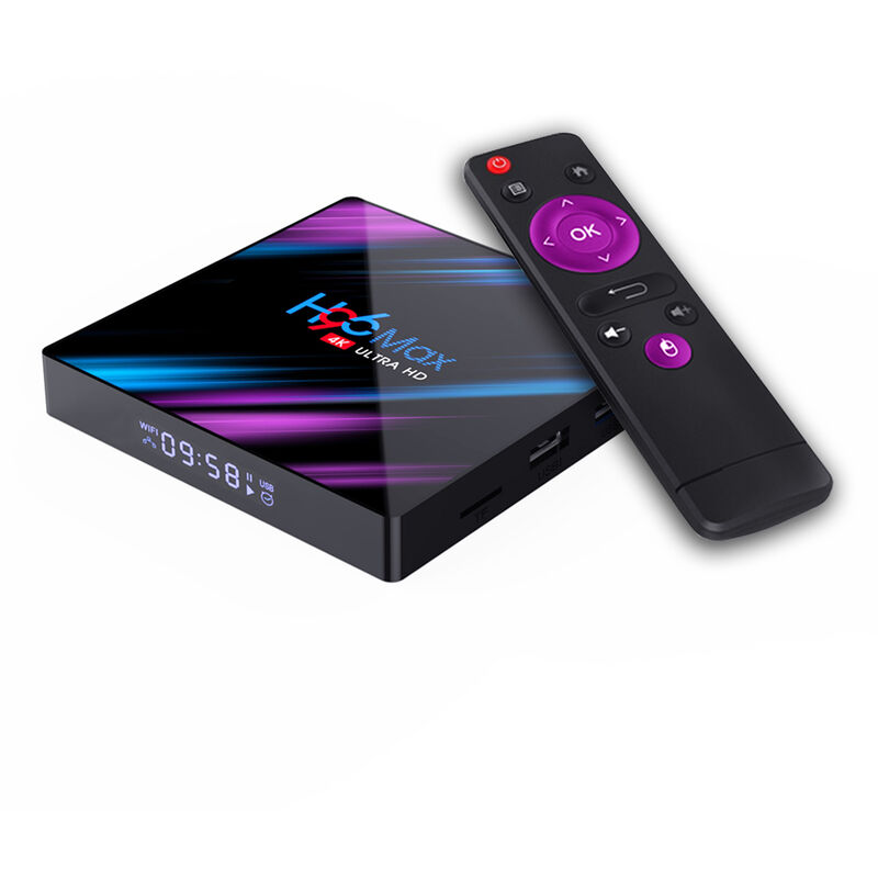 

H96 Max Smart Android 10.0 TV Box RK3318 Quad Core 64 Bit UHD 4K VP9 H.265 2GB / 16GB 2.4G / 5G WiFi BT4.0 Reproductor multimedia HD Pantalla de