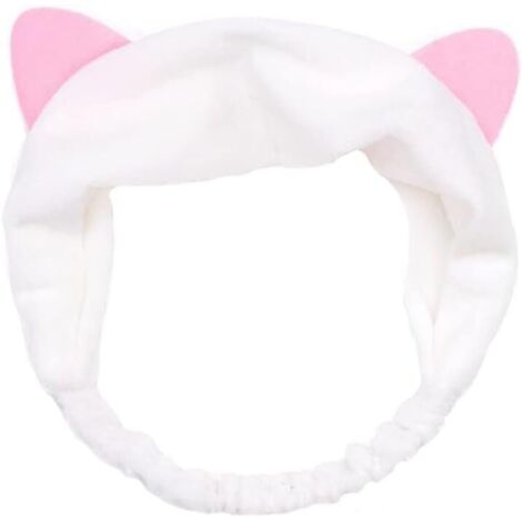 Haarband mit Katzenohren zum Gesichtwaschen oder Schminken – ein praktisches und niedliches Beauty-Accessoire
