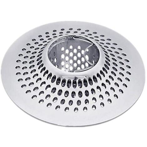 Haarfänger für Abflüsse / Haarfänger für Badewanne und Dusche / Edelstahl-Abflussfilter