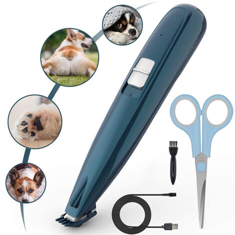 Haarmäher für Haustiere mit LED -Licht, professionellem Haar- und Katzenhaarmäher, USB -Beladung, Hundepflegezubehör