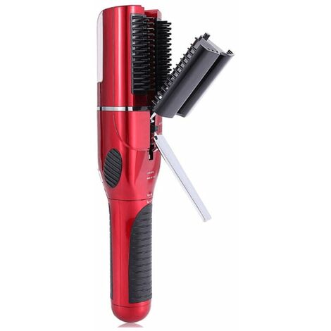 Haarschneidewerkzeug schneidet Spliss-Entferner Haarschneidemaschine für trockene, beschädigte, spröde Spliss-Reparaturbehandlung – rot