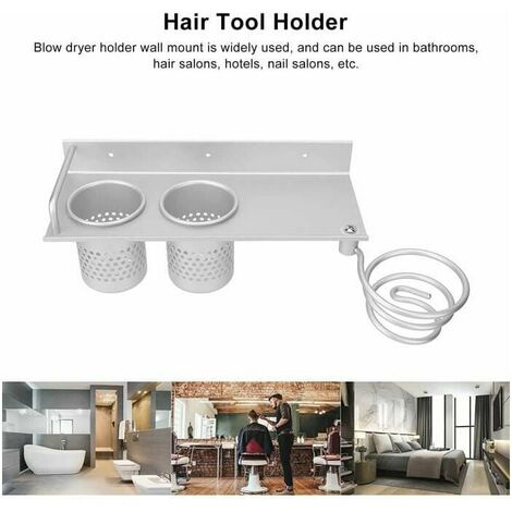 Haartrockner-Regal, wandmontiertes Haartrockner-Regal, feine Verarbeitung, für Duschraum für Friseursalon, platzsparend