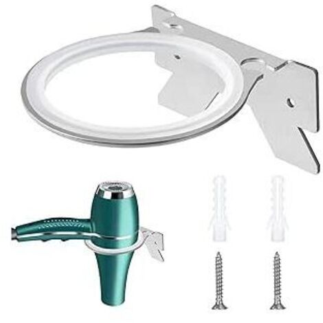 Haartrocknerhalter aus Edelstahl, Wandhaartrocknerhalter, Haartrocknerhalter für Schlafzimmer und Badezimmer