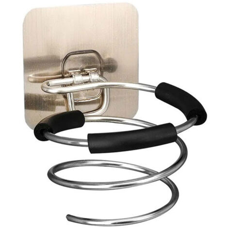 Haartrocknerhalter, Wachs, Aluminium, Klebstoff, Silber