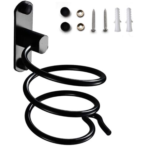Haartrocknerhalter, wandmontierter Haartrocknerhalter, Haartrocknerhalter mit Steckdosenhalter, für Hotel, Badezimmer, Toilette, Friseursalon
