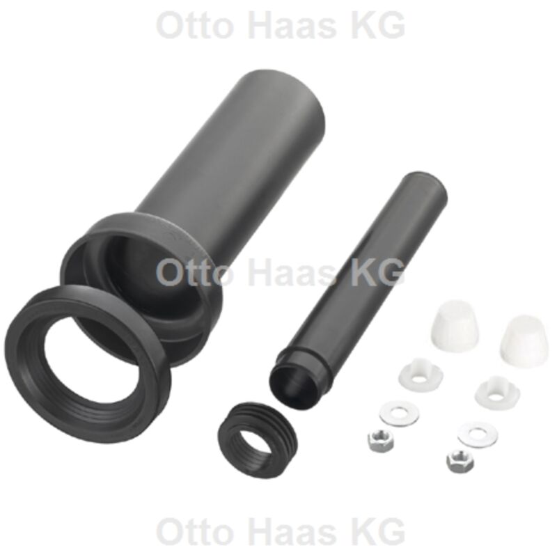 Haas - mur wc raccord de raccordement 3603 dn 110, blanc caches, 300mm, wc