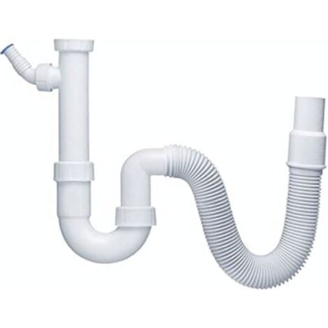HAAS Röhren-Siphon 2805 DN40/50 flexibel, Spüle, Küche, Geräteanschluss, weiss