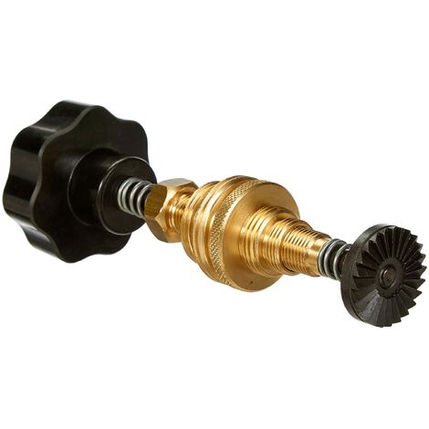 Haas - Set frese professionali per sedili a valvola da 3/8", 1/2", 3/4" e 1", colore: Nero/Ottone