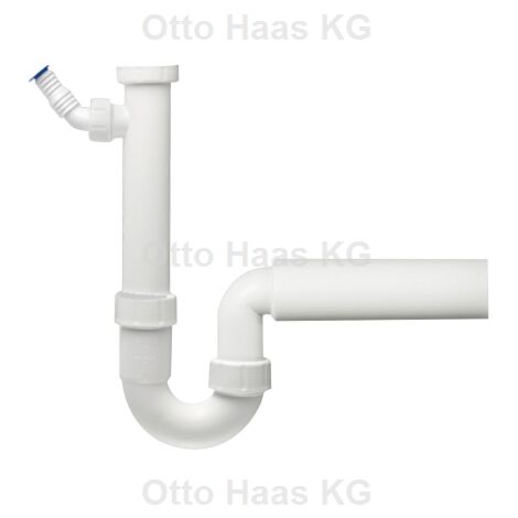 HAAS siphon tubulaire 2915 DN 50 avec raccord d&39appareil, siphon d&39évier, Cuisine