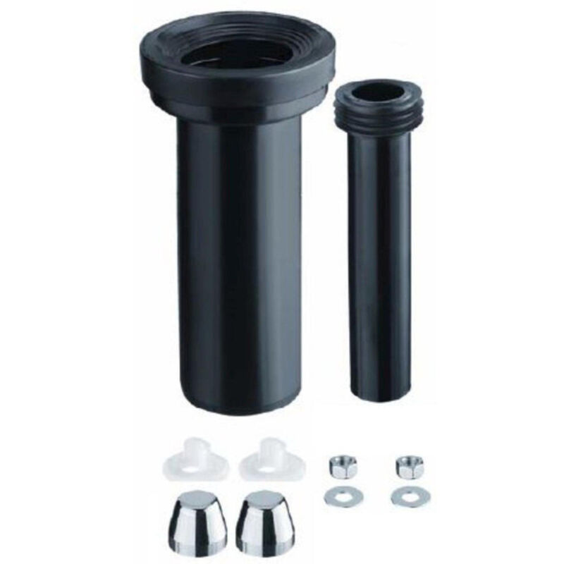Haas - wall wc kit de raccordement 3600 dn 90/110, couvercle chromé , 300mm, wc