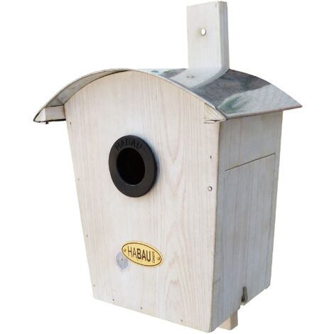 Habau 2963 nistkasten Tetto Rotondo, Bianco