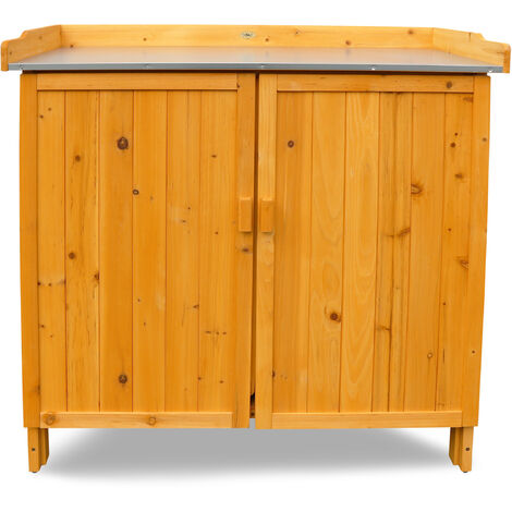 HABAU Gartentisch mit Unterschrank, 98 x 48 x 95 cm