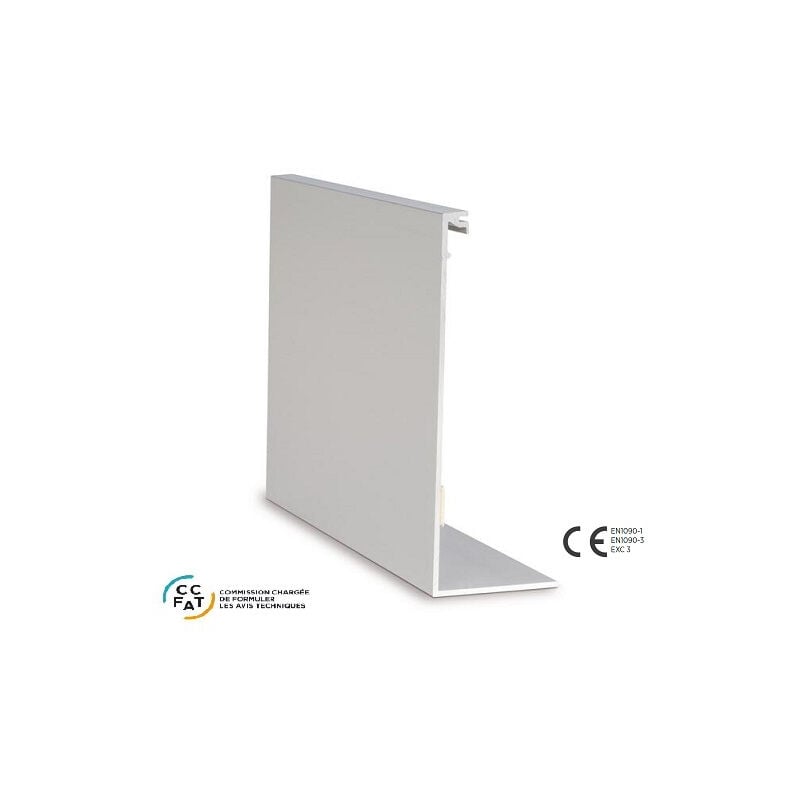 Qualite francaise] - Habillage aluminium anodisé pour profil 308510 Long 2500 mm