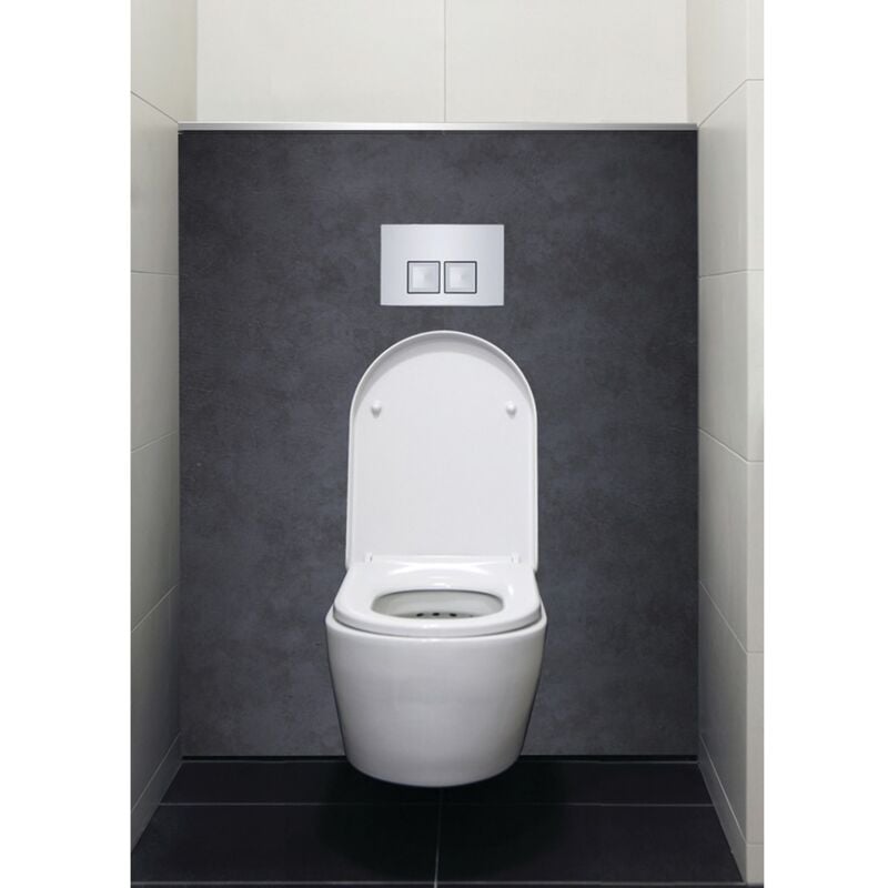 Lazer - Habillage bâti-support Décofast Béton brut - 1500x1200mm
