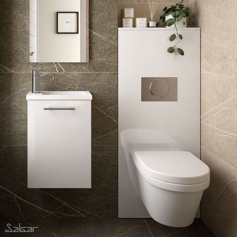 Habillage bâti support WC Unit Couleur Blanc brillant