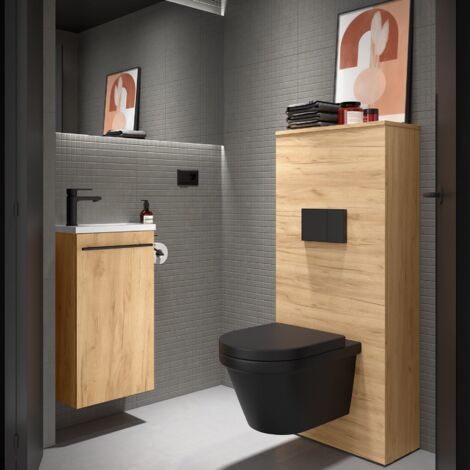 Habillage bâti support WC Unit Couleur Chêne africain