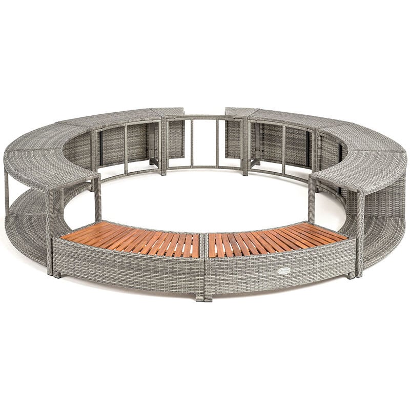 Bestway - Habillage universel pour spa 180 cm rond Coloris - Gris