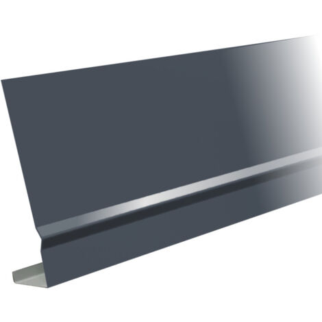 Aluhome – Habillage de bandeau en aluminium 2m – Pointe de diamant – Hauteur 140 mm – Épaisseur 0,6 mm – Résistance intempéries
