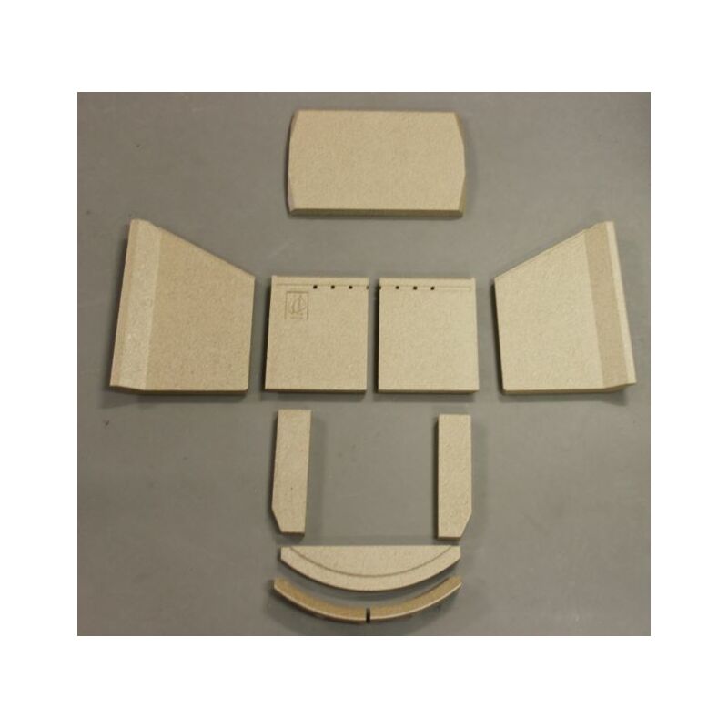 Habillage de foyer pour poêles à cheminée 5160 de Lotus - vermiculite - 10 pièces