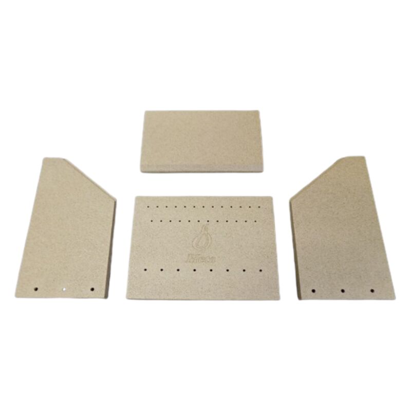 Habillage de foyer pour poêles à cheminée Scan-Line 7 de Heta - vermiculite - 5 pièces