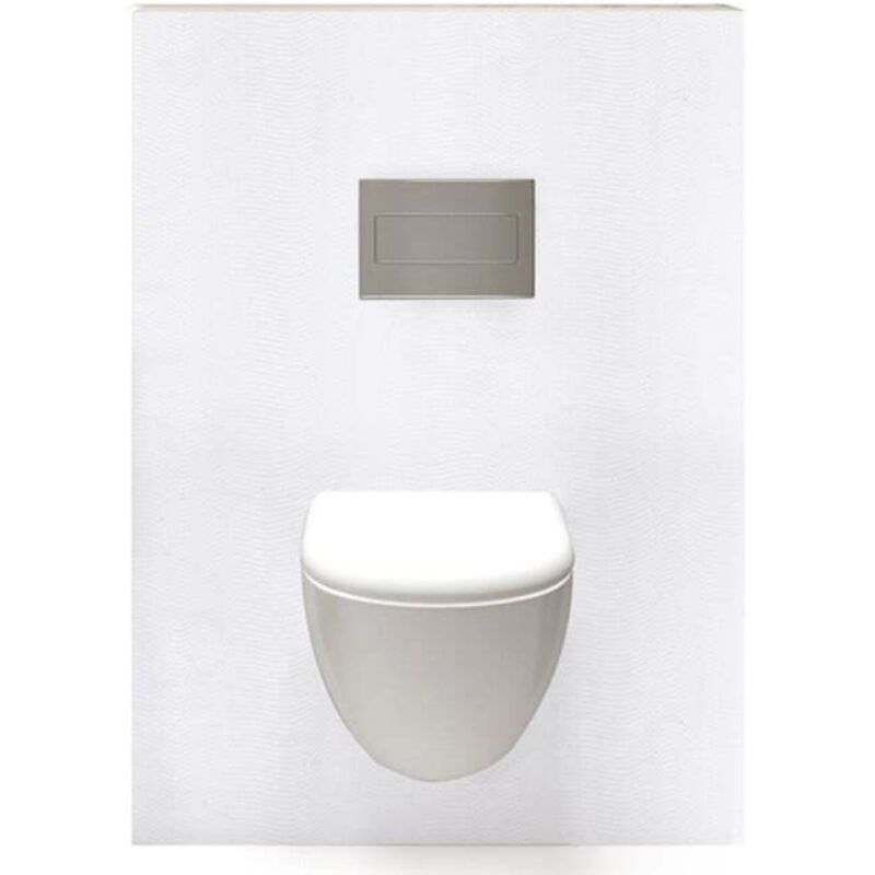 Lazer - Panneau mural Decofast - Élégance - pour habillage Bâti-support - 1500 x 1200 x 3 mm - Onde blanche