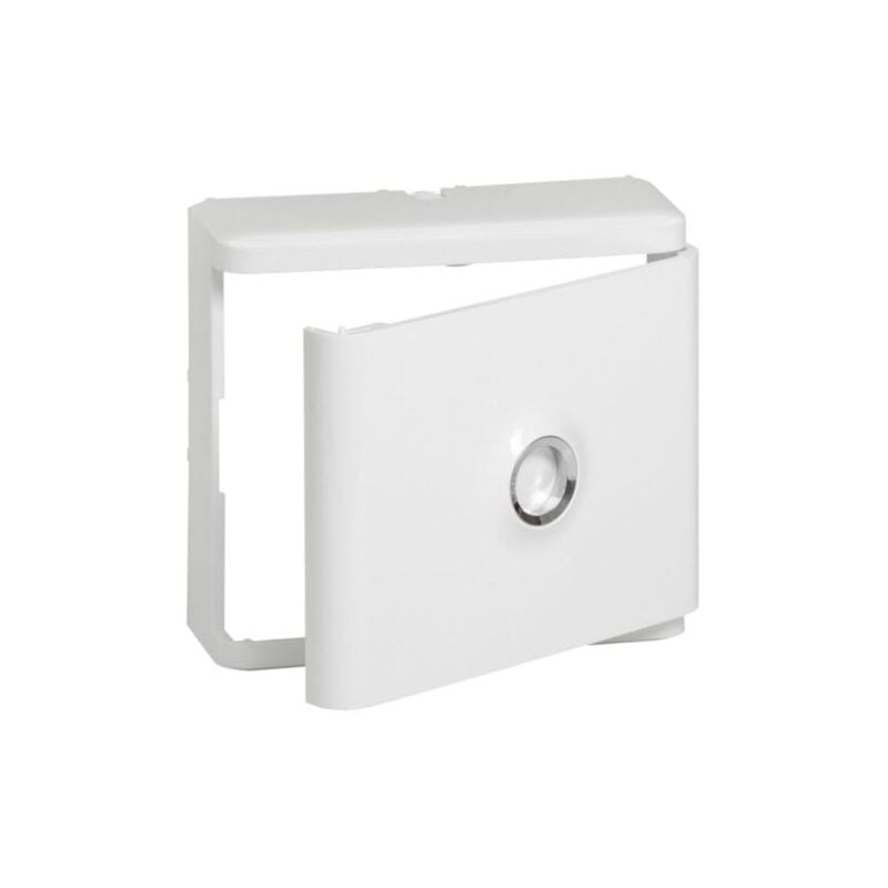 Legrand - Habillage + porte blanche pour platines de branchement drivia - Blanc RAL9003