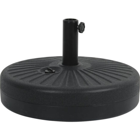 Habitat Et Jardin – Dalle circulaire à lester pour parasol – Remplissage d'eau pour 19,5 kg de poids – Polyéthylène haute densité – Dimensions 51x51x14.5 cm