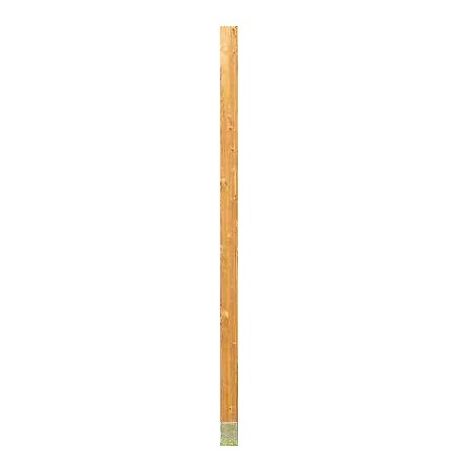 Habrita – Poteau pour clôture en bois traité 2,10m – Section 88x88mm – Thermo chauffé – Fabrication française – Entretien faible