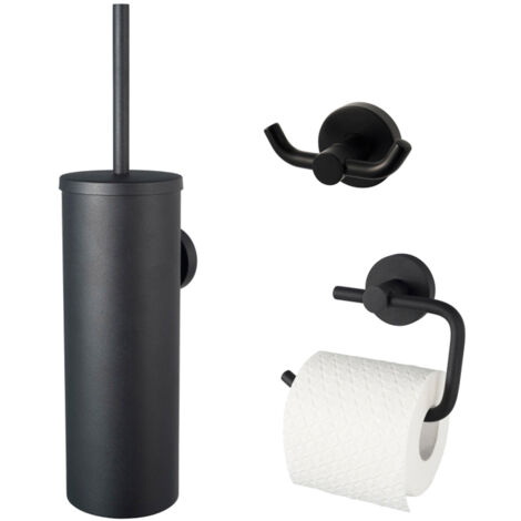 Haceka Kosmos Pack WC - 3 pièces - Noir Mat