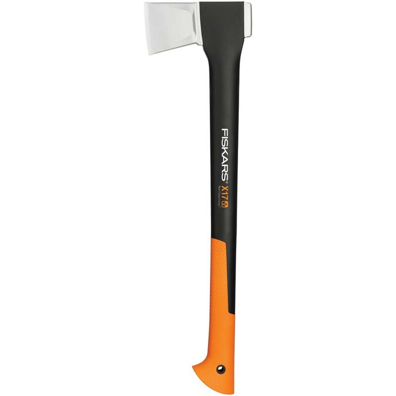 Fiskars - Hache à fendre 1,7 kg, Étui de rangement et de transport inclus, Longueur: 60 cm, Revêtement antiadhésif, Lames en acier de qualité/Manche