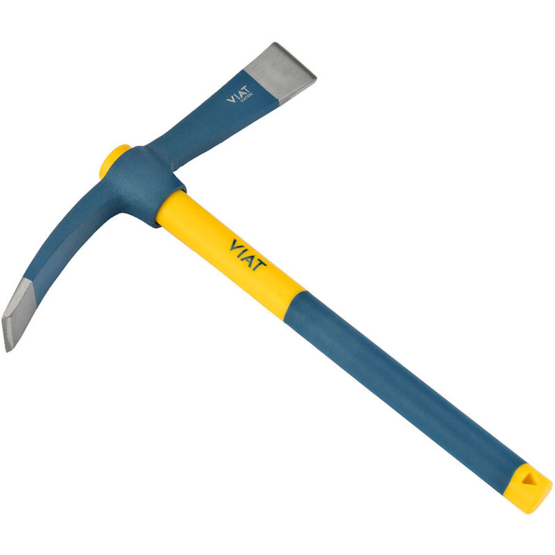 Viat - pelle-hache alcotana avec manche en fibre bimatière pour frapper et couper les murs - acier forgé - manche bi-matière fibre