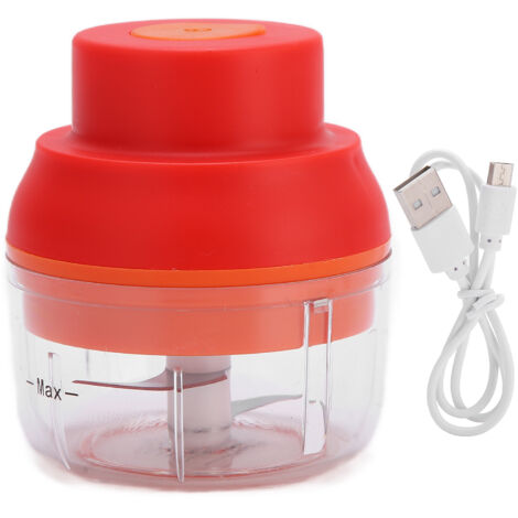 Hachoir à Ail Électrique Mini Rechargeable USB, Broyeur d'Ail Portable pour Cuisine 100ml