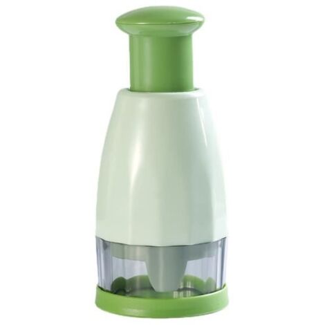 Hachoir à Aliments Portable pour légumes, Slap Coupe-oignons pour ail Noix Amande Gingembre Herbes Persil Chili Tomate Passe (Vert)