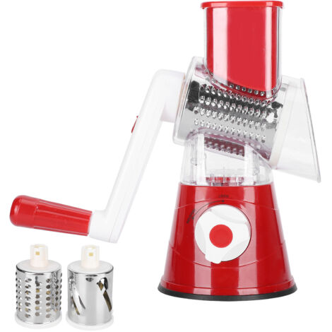 Hachoir à légumes manuel coupe-légumes multifonctionnel râpe alimentaire broyeur hachoir accessoires de cuisine(rouge)