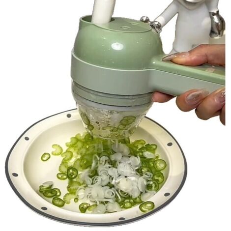 Hachoir à légumes multifonctionnel, trancheuse électrique, ustensile de cuisine, coupe-oignons, coupe-légumes