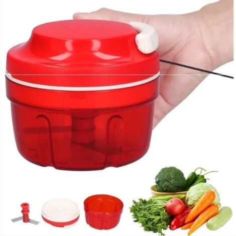 Hachoir à oignons lame en Métal Autres accessoires de cuisine- Rouge