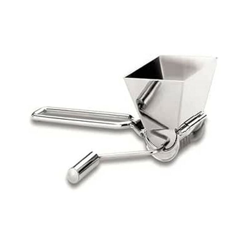 Hachoir à persil à manivelle en acier inoxydable, 13,5 x 20 x 7,5 cm