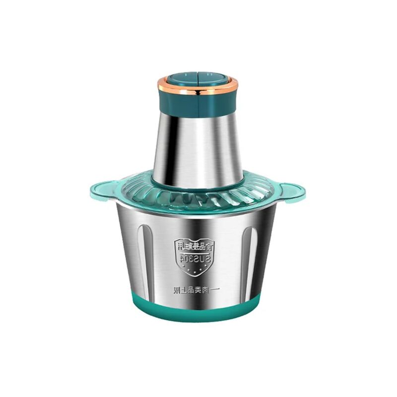 Feiyue - Hachoir à viande électrique en acier inoxydable multifonctionnel pour viande hachée, utilisé pour la cuisine à domicile verte