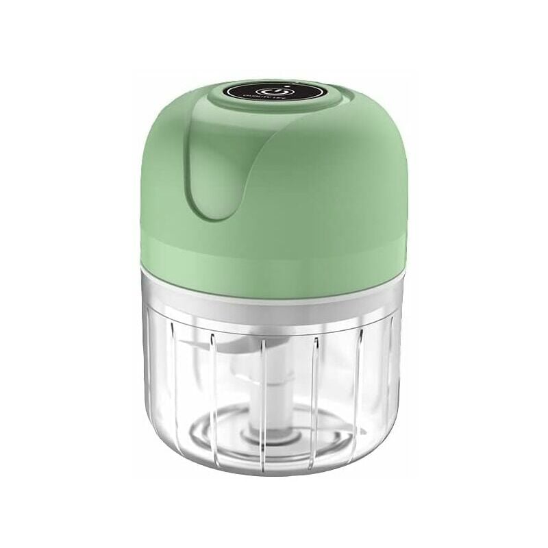 Hachoir à Viande Electrique,Mini hachoir électrique, 250 ml, hachoir de cuisine électrique avec chargeur USB, hachoir à oignons avec 3 lames
