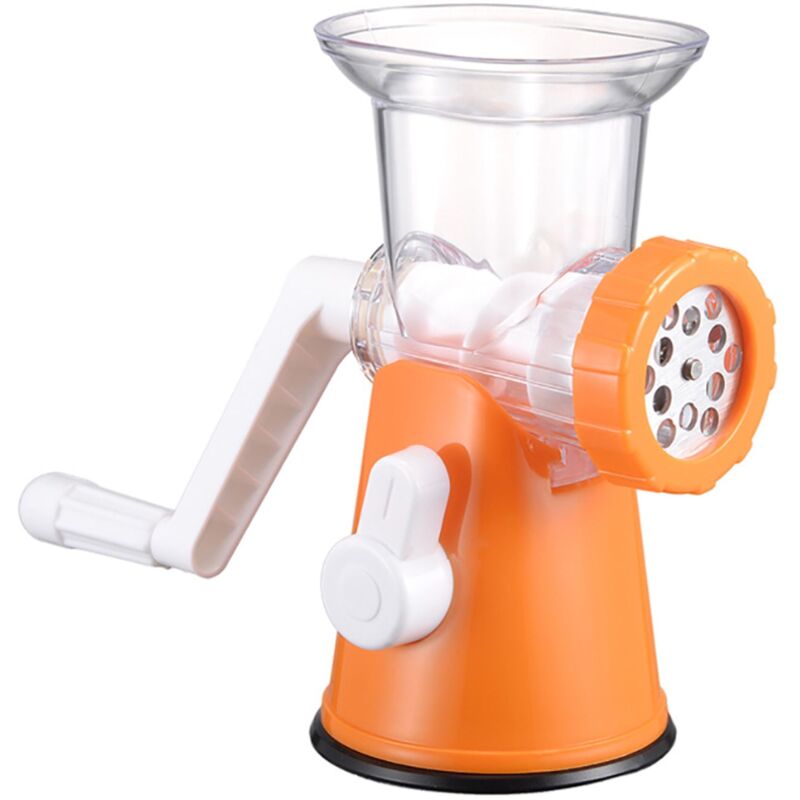 Feiyue - Hachoir à viande manuel, 22 × 10,8 × 20,8 cm, orange
