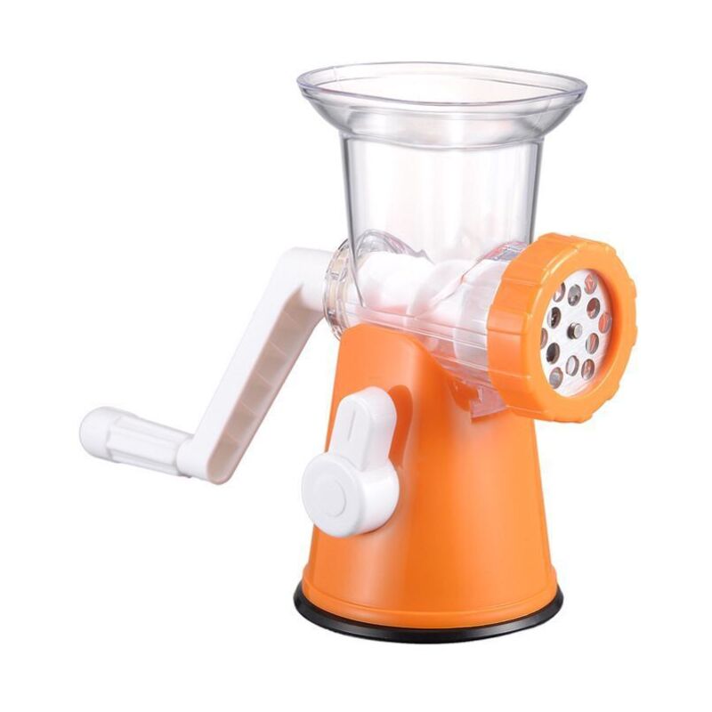 Feiyue - Hachoir à viande manuel, 22 × 10,8 × 20,8 cm, orange