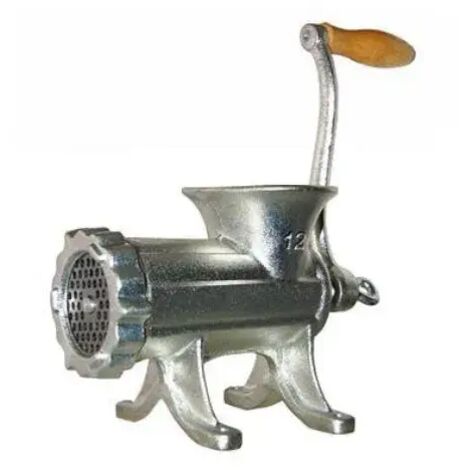 Hachoir à viande manuel – Corps en fonte – Manivelle avec fixation de sécurité – Plaque 4,5 mm pour hachage précis – Reber - 8682N
