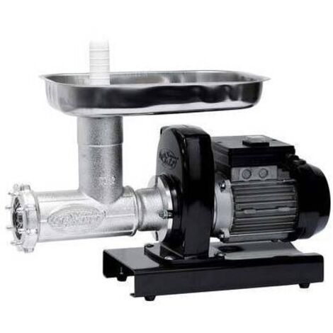 Hachoir à viande électrique 370W – Moteur à 2 pôles – Construction en aluminium – Couteau auto-affûtant en inox – Usage professionnel – Palumbo
