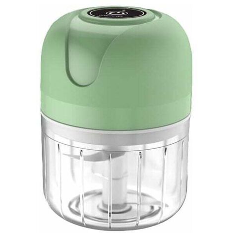 Hachoir Électrique - Hachoir À Ail Sans Fil - 250 ml - Rechargeable USB - Démontable - Pour Bébé Oignons Ail Viande Herbes